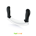 Pizza knife - Kitchen/Mincing Knife - Stainless Steel - Black Color