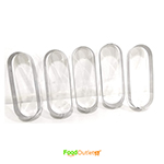 Steel Baking Ring 6 Inches Long for Hot Dog Buns (Pack of 5)