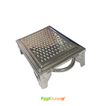 Stainless Steel Cheese/Carrot/lauki/coconut Grater, Silver