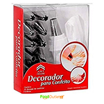 12 Piece Cake Decorating Set Frosting Icing Piping Bag Tips with Steel Nozzles