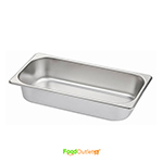 14.17/6.5 Stainless Steel GN Pan/ Gastronorm Pan - Without Lid - All Depths/Heights - Heavy Duty