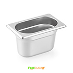 1/9 Stainless Steel GN Pan/ Gastronorm Pan  - Without Lid - All Depths/Heights - Heavy Duty