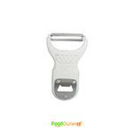 Metal Peeler with Opener, Standard, White