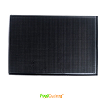 18"x12" Rubber Bar Mat , Service Mat, Countertop Mat, Service Mat, Spill Mat, Non-Slip Mat, Rubber Mat  - Black