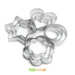 12 Pieces Cookie Cutter Stainless Steel Cookie Cutter with Different Shape