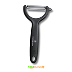 Victorinox, Swiss Classic Multipurpose PEELER/ Vegetable SCRAPPER Double Edge Serrated -BLACK colour.